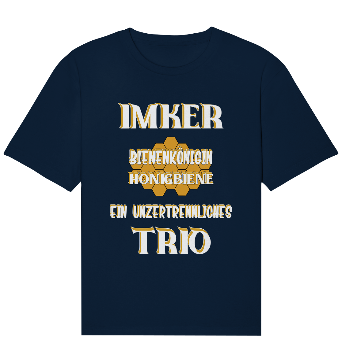 Imker- Bienenkönigin und Honigbiene, einTeam, Pfleger und Schützer von Bienen - Organic Relaxed Shirt