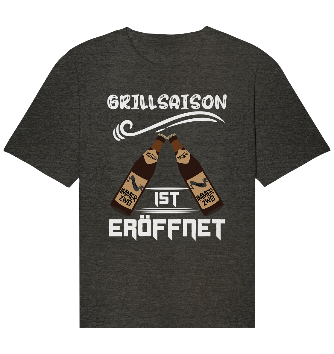 Grillsaison ist eröffnet, Grillen, Party, Feiern, Helles Design - Organic Relaxed Shirt