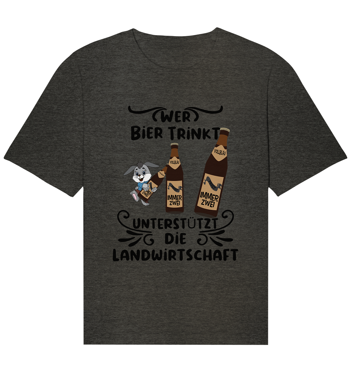 Wer Bier trinkt, Landwirtschaft unterstützen, Party - Organic Relaxed Shirt