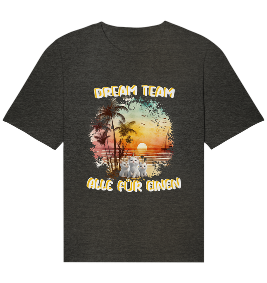 Dream Team, Einhorn Katzen Shirt, streetwear, casual t shirt, No 6 - Organic Relaxed Shirt