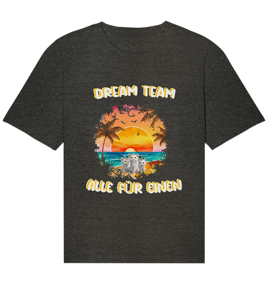 Dream Team, Einhorn Katzen Shirt, streetwear, casual t shirt - Organic Relaxed Shirt