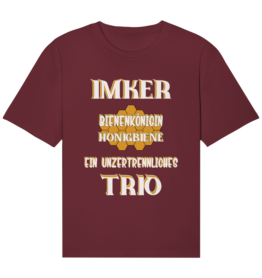 Imker- Bienenkönigin und Honigbiene, einTeam, Pfleger und Schützer von Bienen - Organic Relaxed Shirt