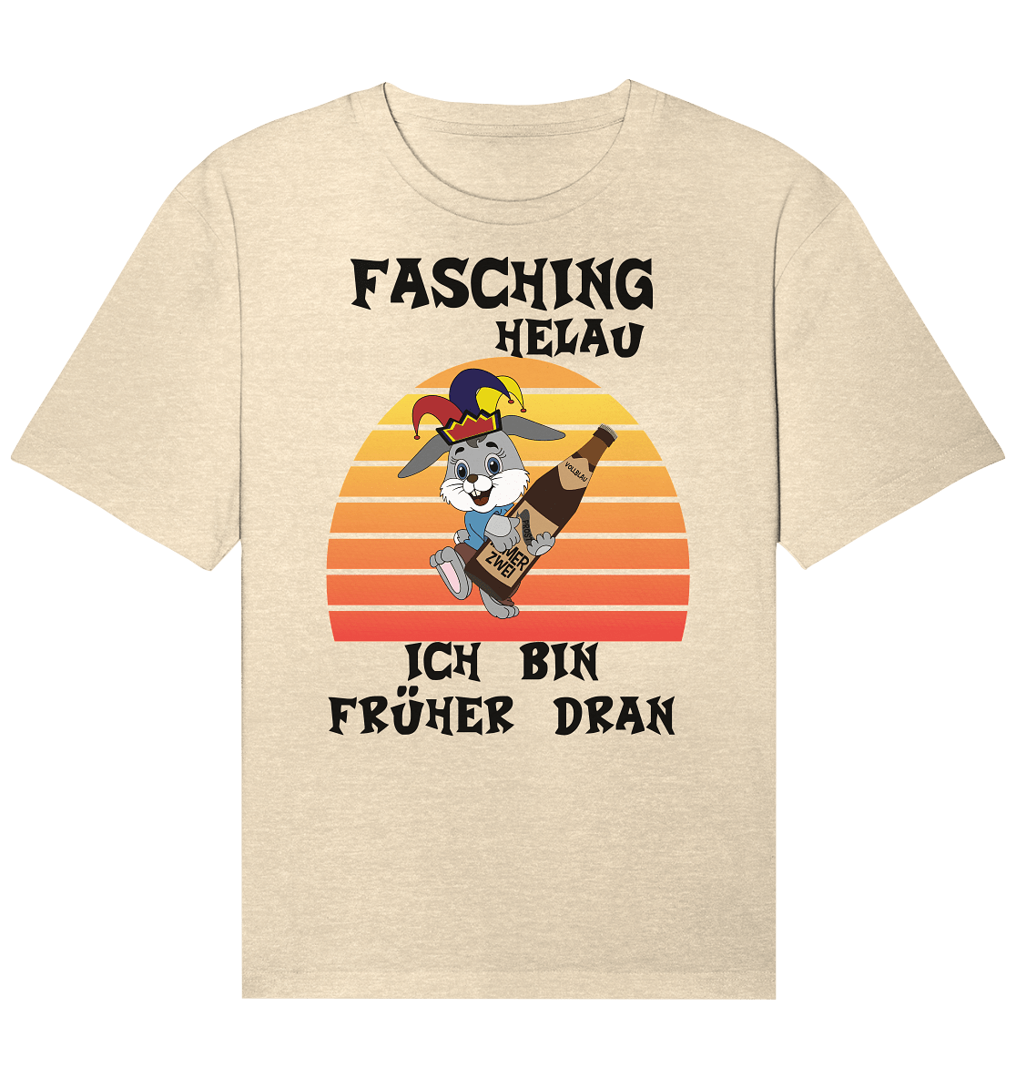 Fasching Helau, Osterhase feiert Karneval, Helau - Organic Relaxed Shirt