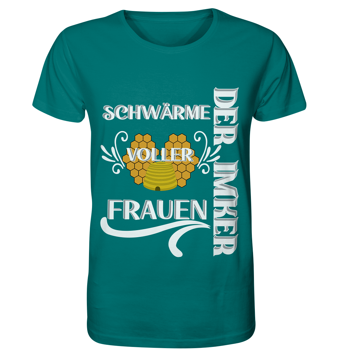 Der Imker, schwärme voller Frauen, Imkerei, Helden, Helles Motiv - Organic Shirt