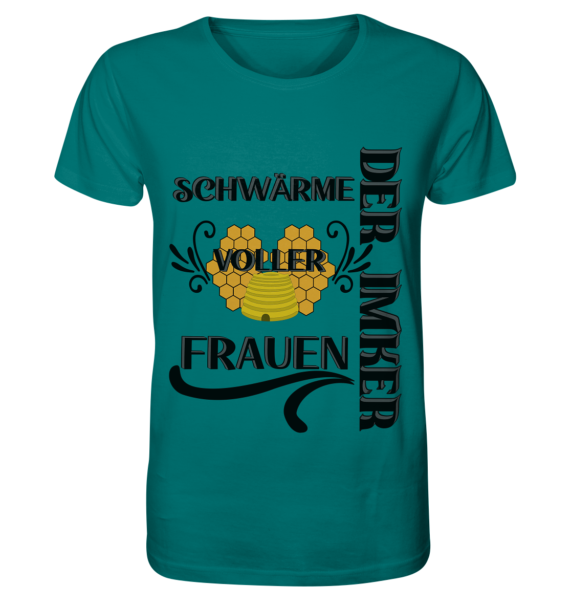 Der Imker, schwärme voller Frauen, Imkerei, Helden, schwarzes Design - Organic Shirt