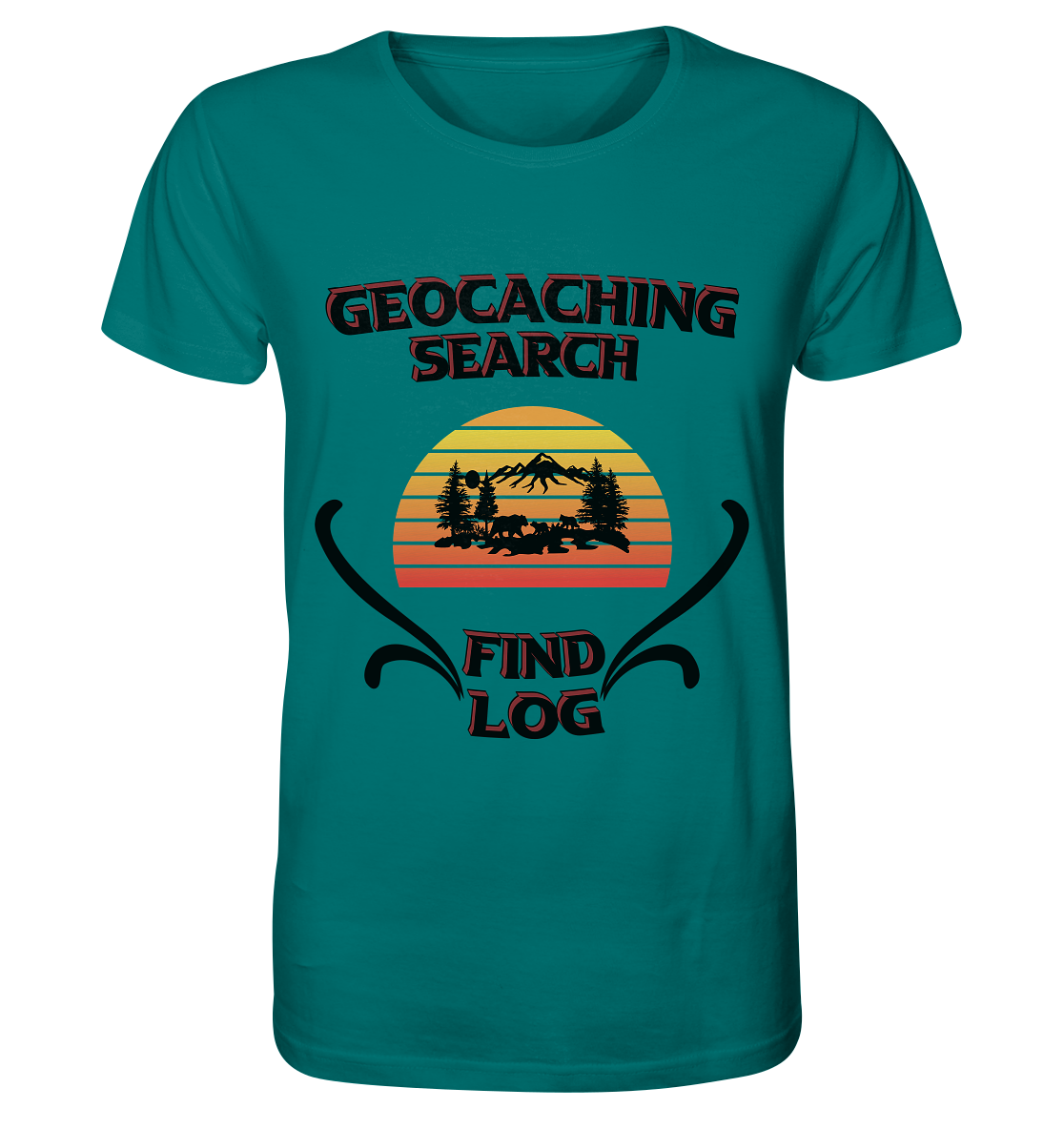 Geocaching, Suchen, Finden und Log, Geocaches - Organic Shirt