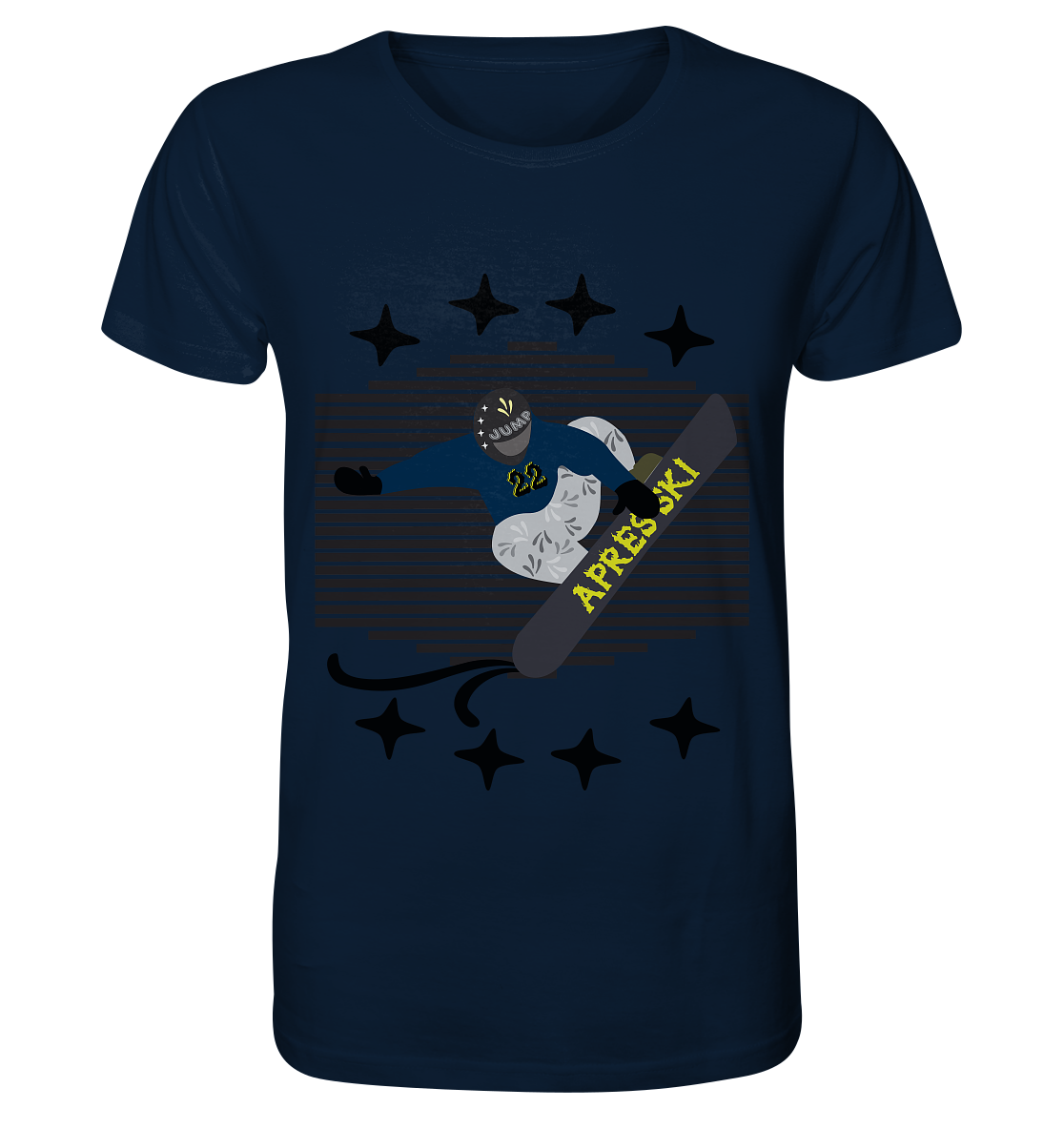 Snowboarding, Apres- Ski, Snowboard, - Organic Shirt