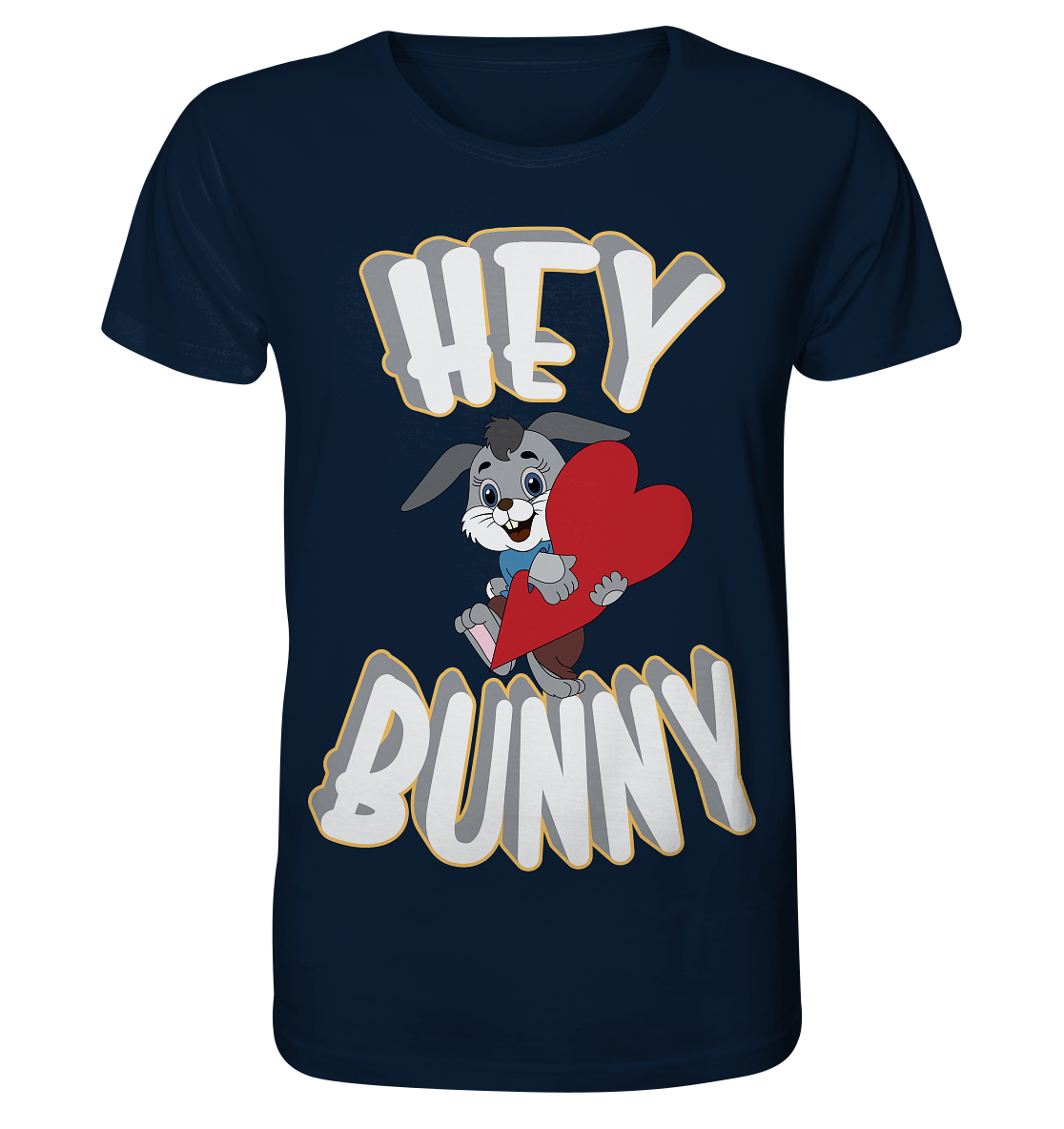 Hey Bunny, Valentine, Valentinstag am 14. Februar, Geschenkideen - Organic Shirt