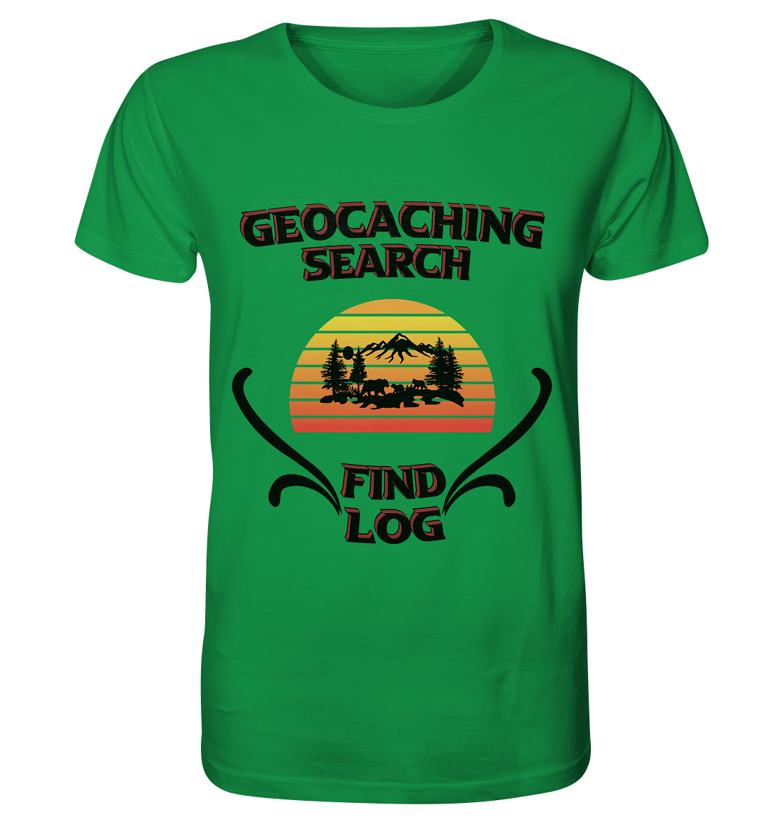 Geocaching, Suchen, Finden und Log, Geocaches - Organic Shirt