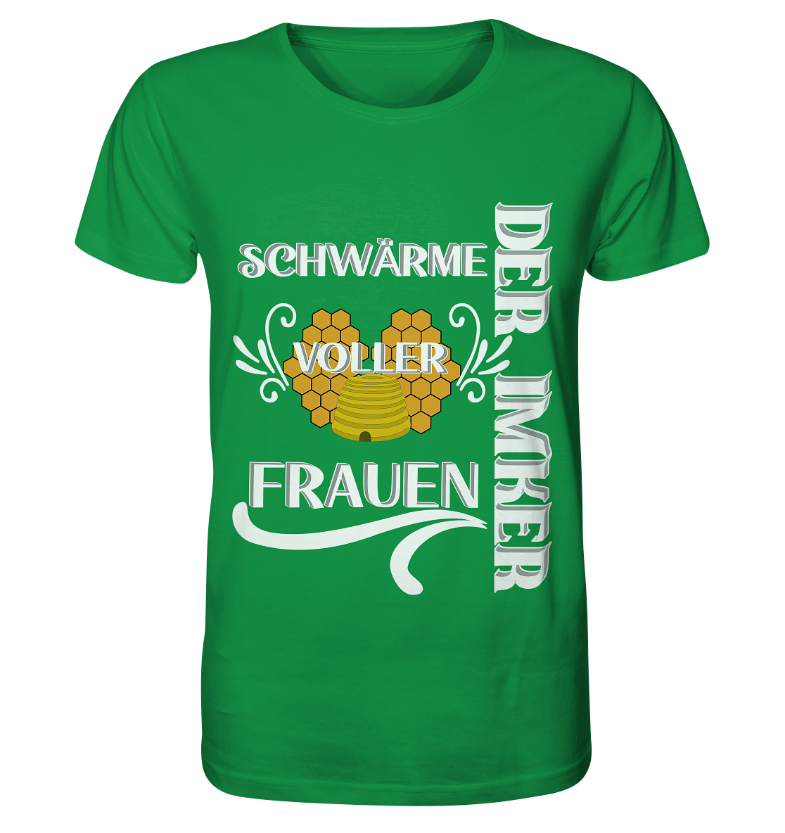 Der Imker, schwärme voller Frauen, Imkerei, Helden, Helles Motiv - Organic Shirt