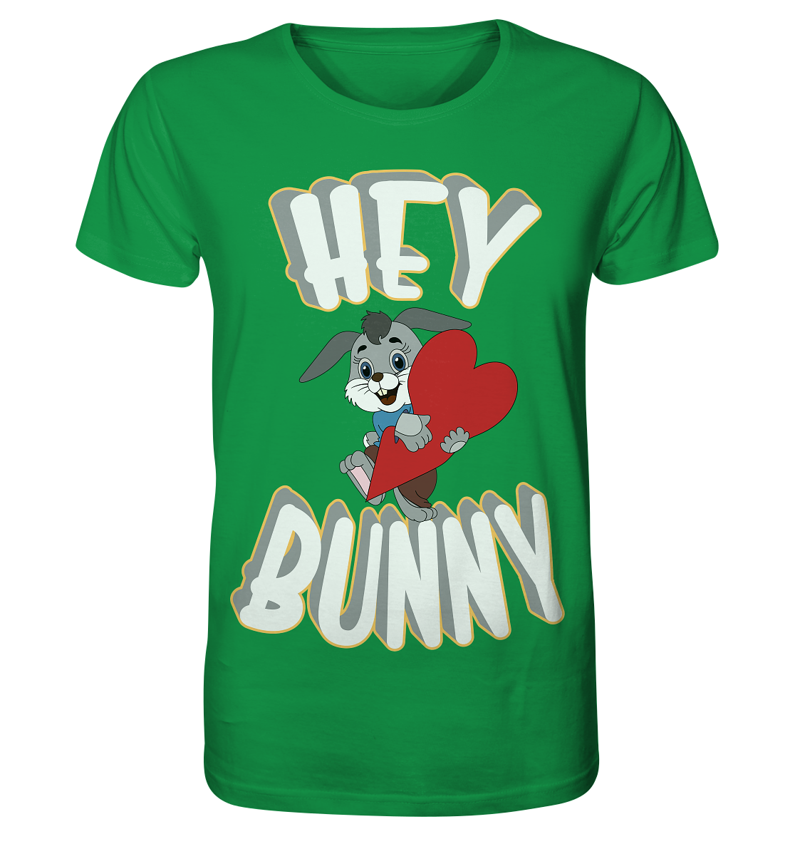 Hey Bunny, Valentine, Valentinstag am 14. Februar, Geschenkideen - Organic Shirt