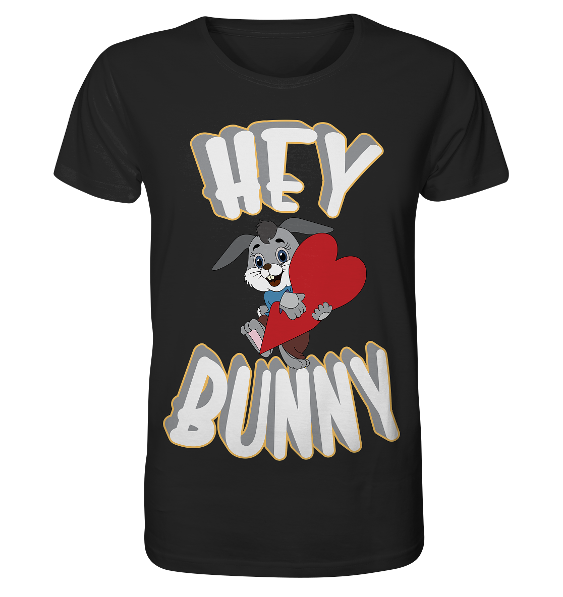 Hey Bunny, Valentine, Valentinstag am 14. Februar, Geschenkideen - Organic Shirt