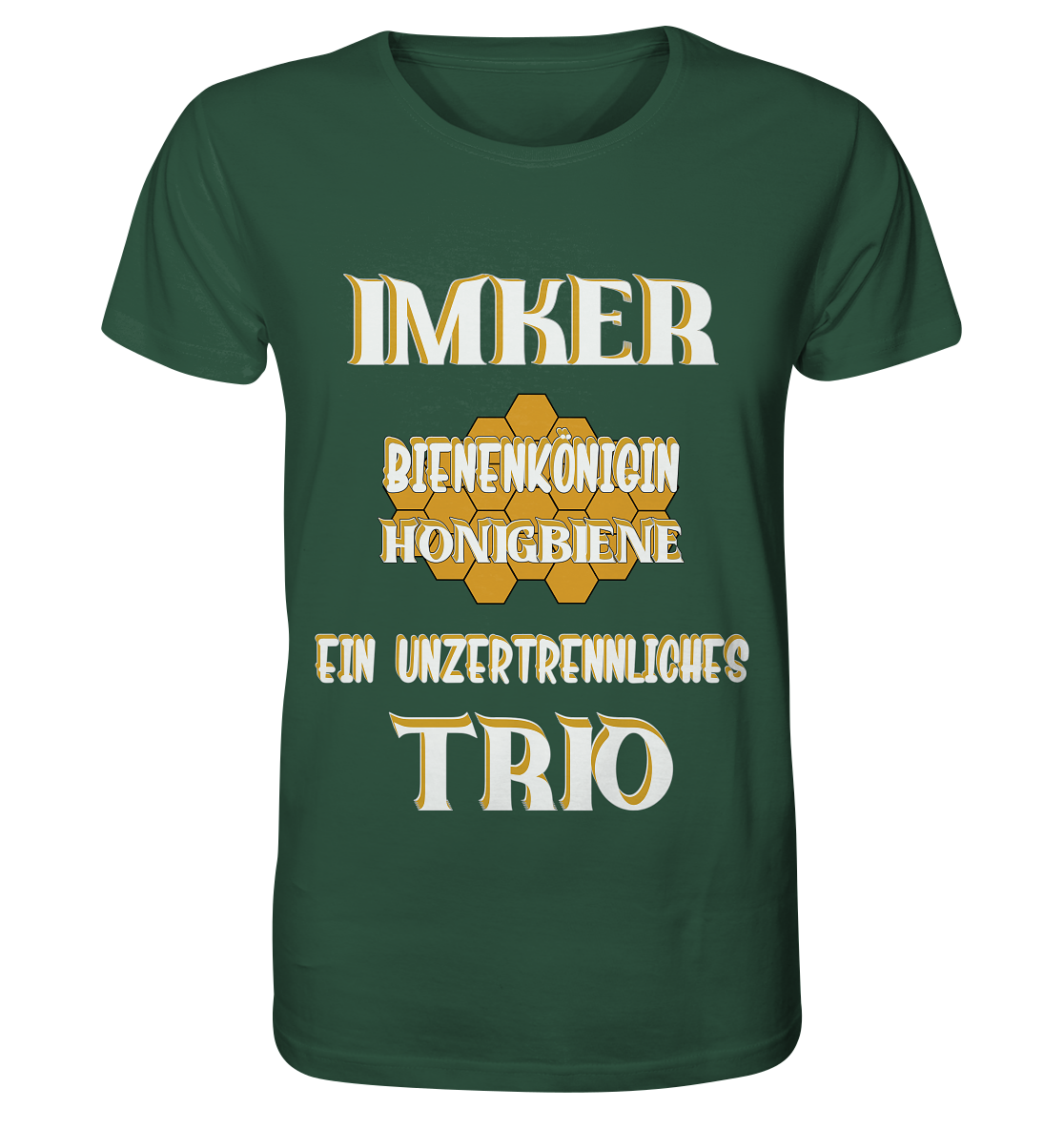 Imker- Bienenkönigin und Honigbiene, einTeam, Pfleger und Schützer von Bienen - Organic Shirt