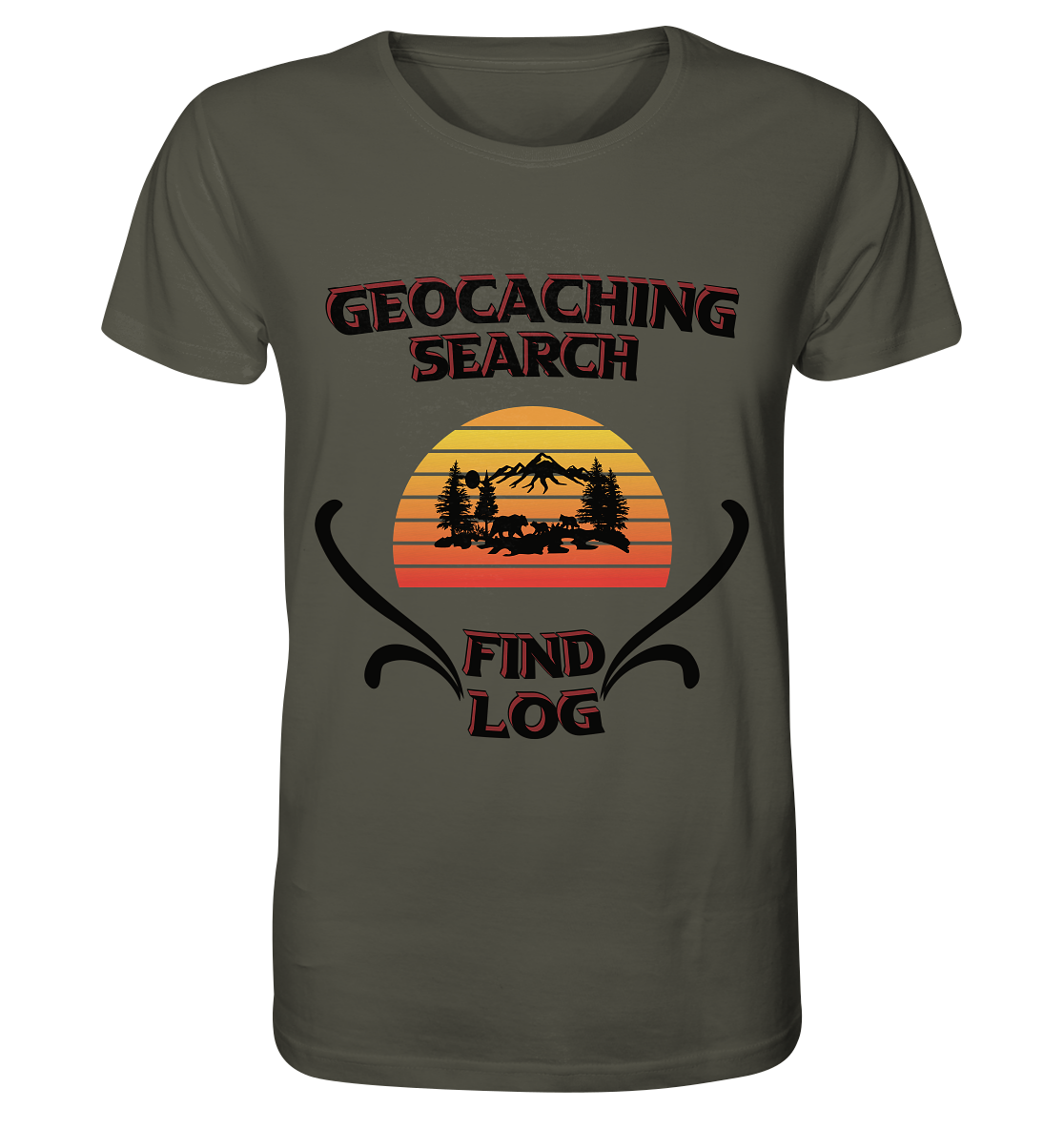 Geocaching, Suchen, Finden und Log, Geocaches - Organic Shirt