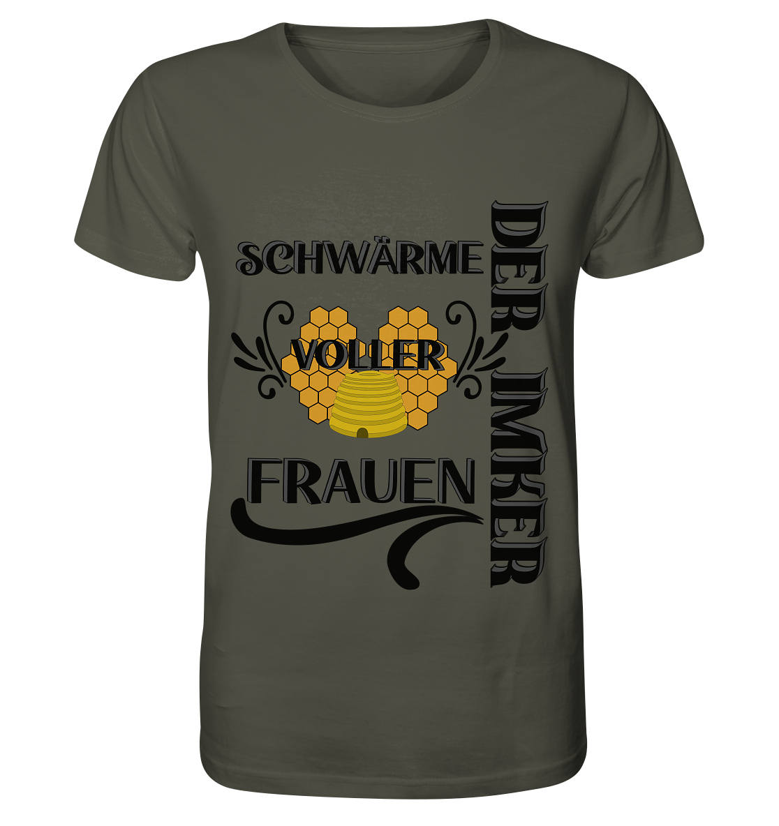 Der Imker, schwärme voller Frauen, Imkerei, Helden, schwarzes Design - Organic Shirt