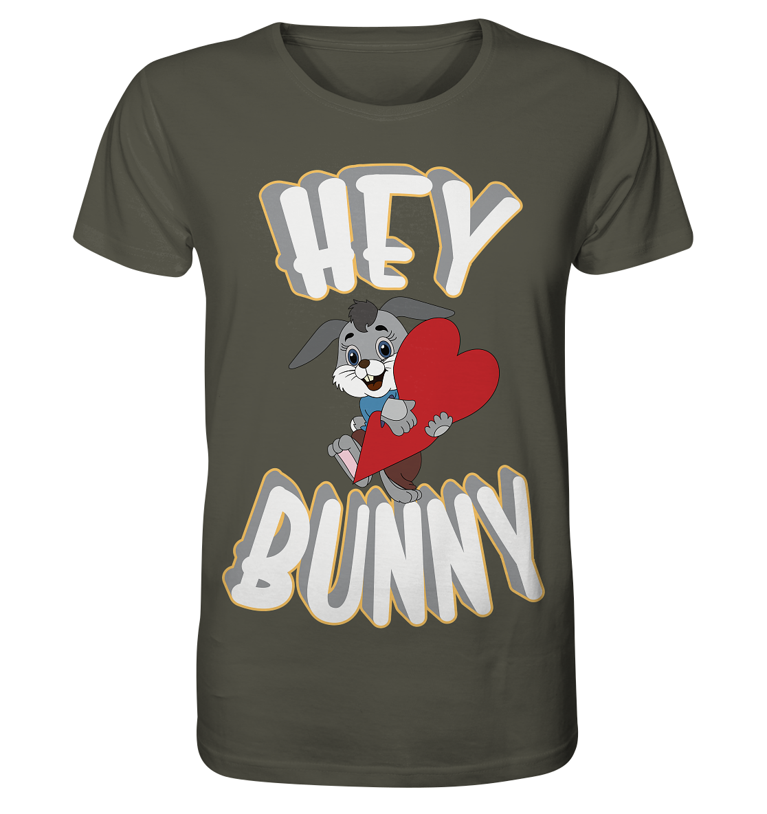 Hey Bunny, Valentine, Valentinstag am 14. Februar, Geschenkideen - Organic Shirt