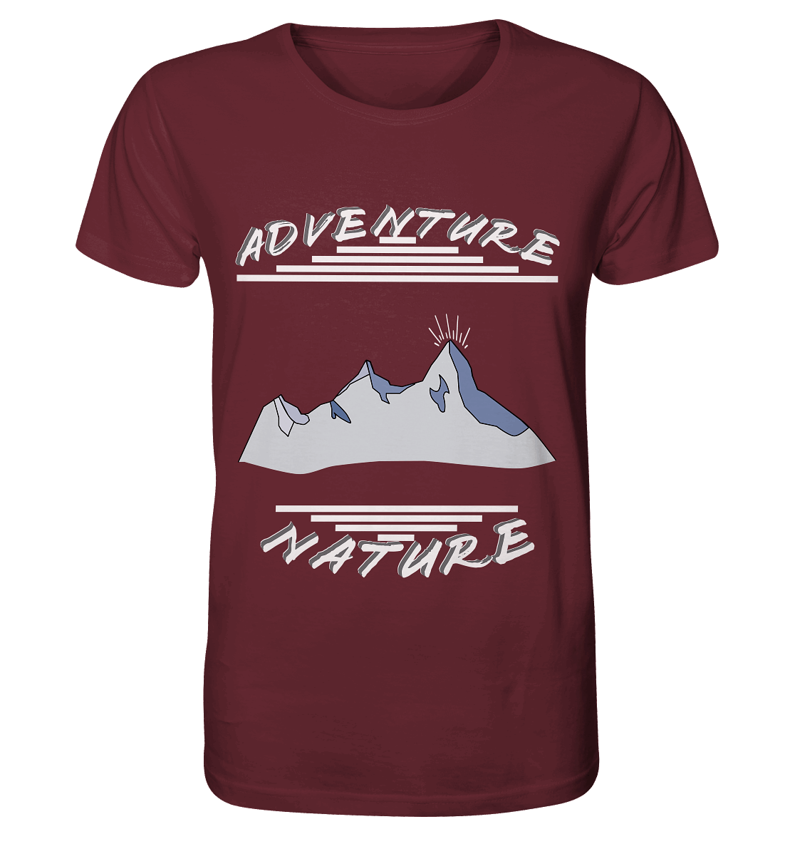 Adventure Nature, Abenteuer Natur, Camping, Geocaching - Organic Shirt