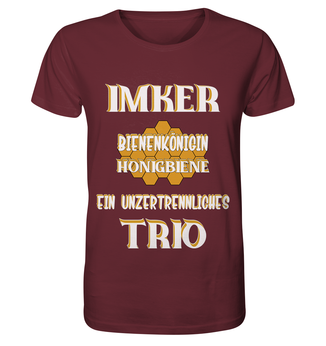 Imker- Bienenkönigin und Honigbiene, einTeam, Pfleger und Schützer von Bienen - Organic Shirt