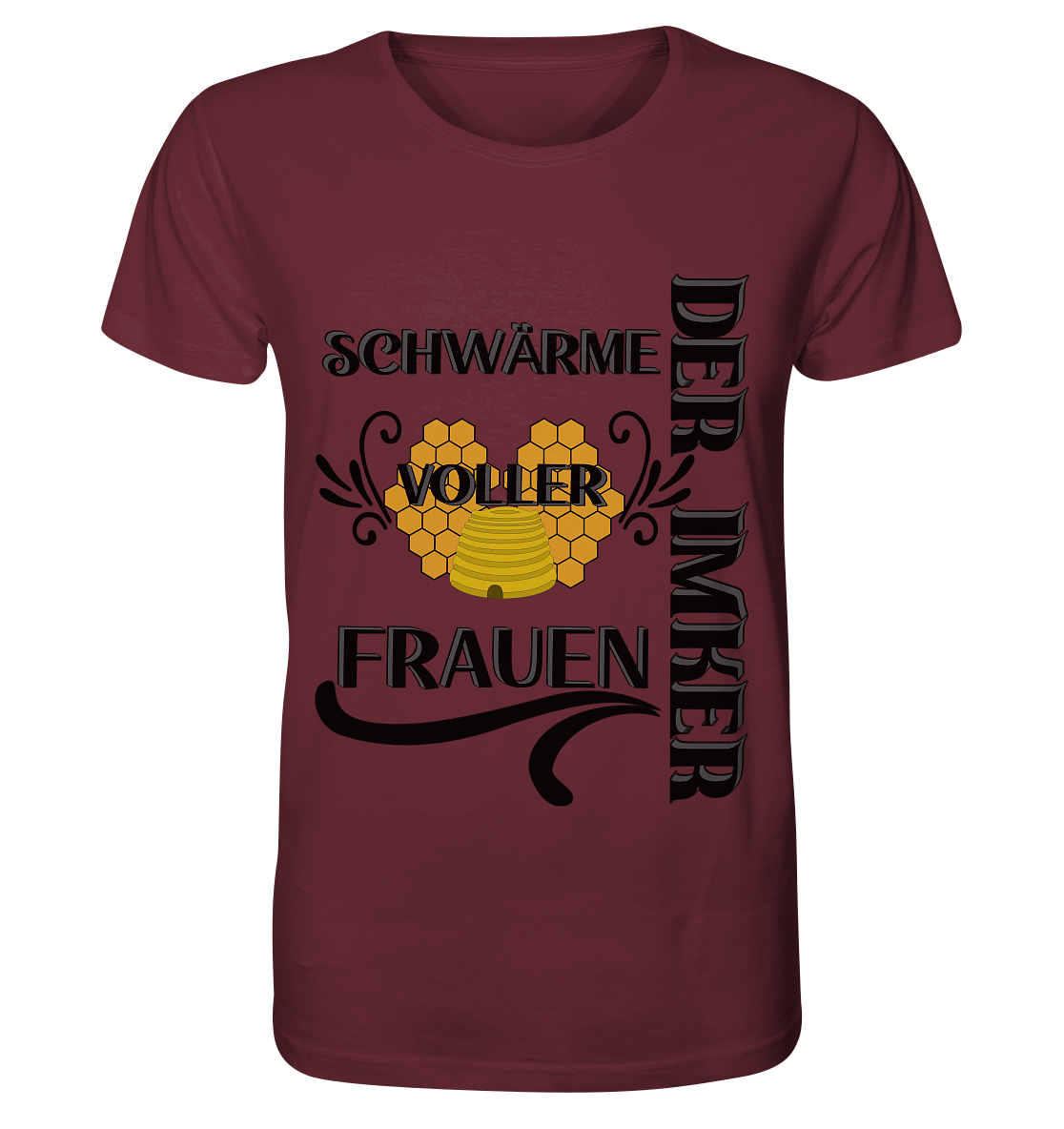 Der Imker, schwärme voller Frauen, Imkerei, Helden, schwarzes Design - Organic Shirt