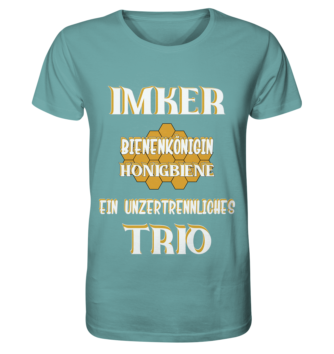 Imker- Bienenkönigin und Honigbiene, einTeam, Pfleger und Schützer von Bienen - Organic Shirt