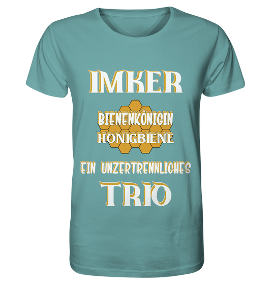 Imker- Bienenkönigin und Honigbiene, einTeam, Pfleger und Schützer von Bienen - Organic Shirt