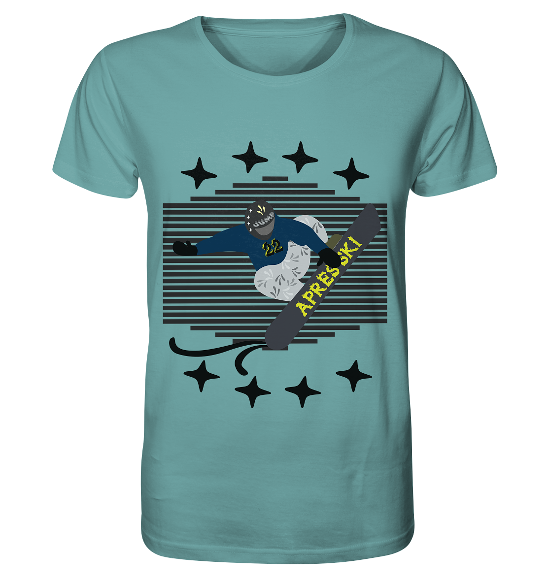 Snowboarding, Apres- Ski, Snowboard, - Organic Shirt