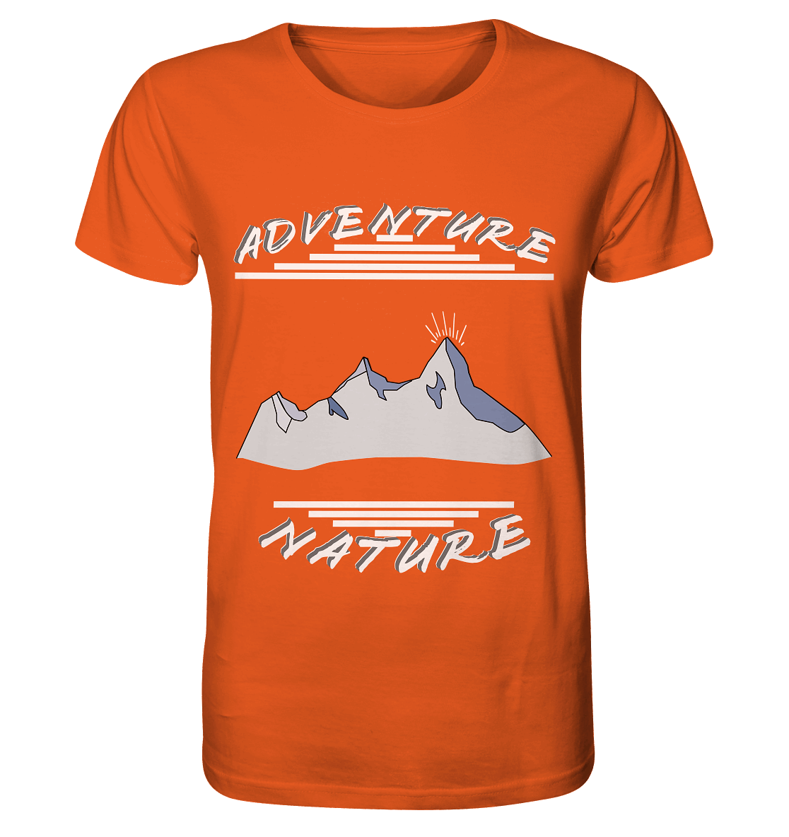 Adventure Nature, Abenteuer Natur, Camping, Geocaching - Organic Shirt