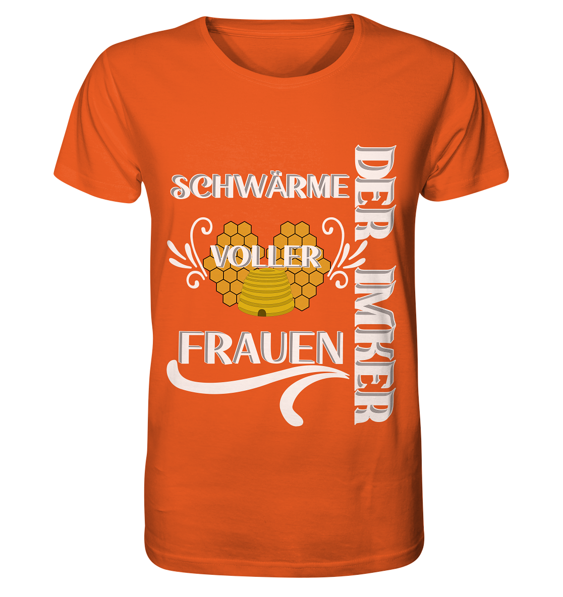 Der Imker, schwärme voller Frauen, Imkerei, Helden, Helles Motiv - Organic Shirt