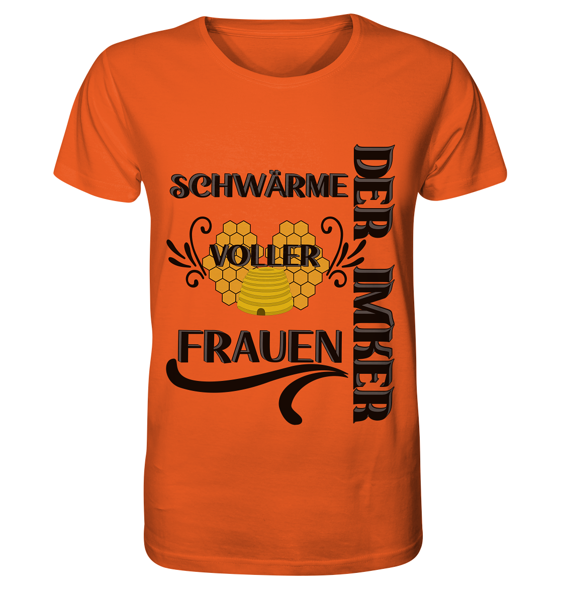 Der Imker, schwärme voller Frauen, Imkerei, Helden, schwarzes Design - Organic Shirt