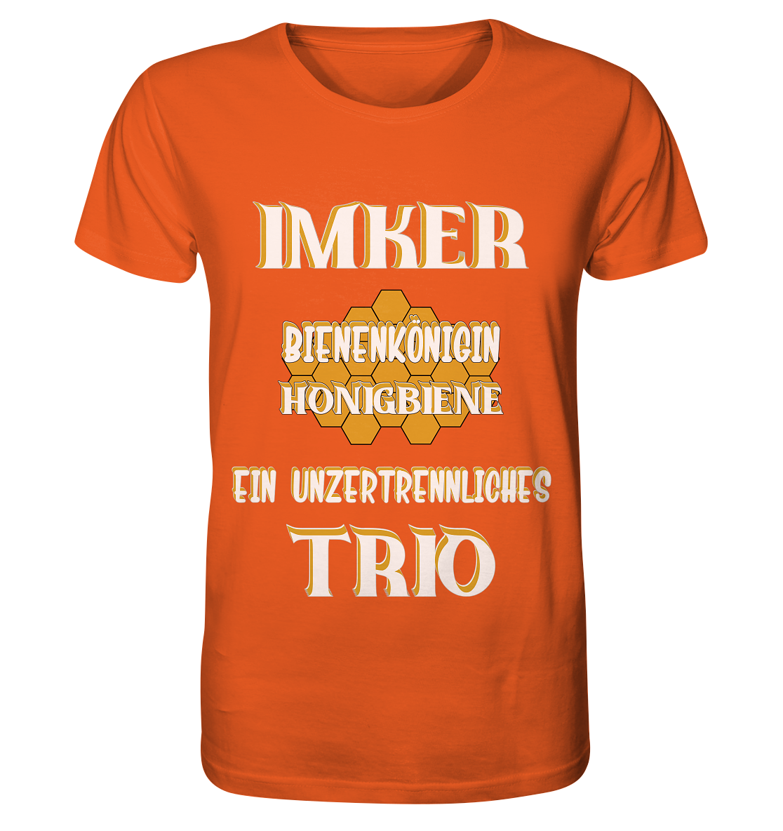 Imker- Bienenkönigin und Honigbiene, einTeam, Pfleger und Schützer von Bienen - Organic Shirt