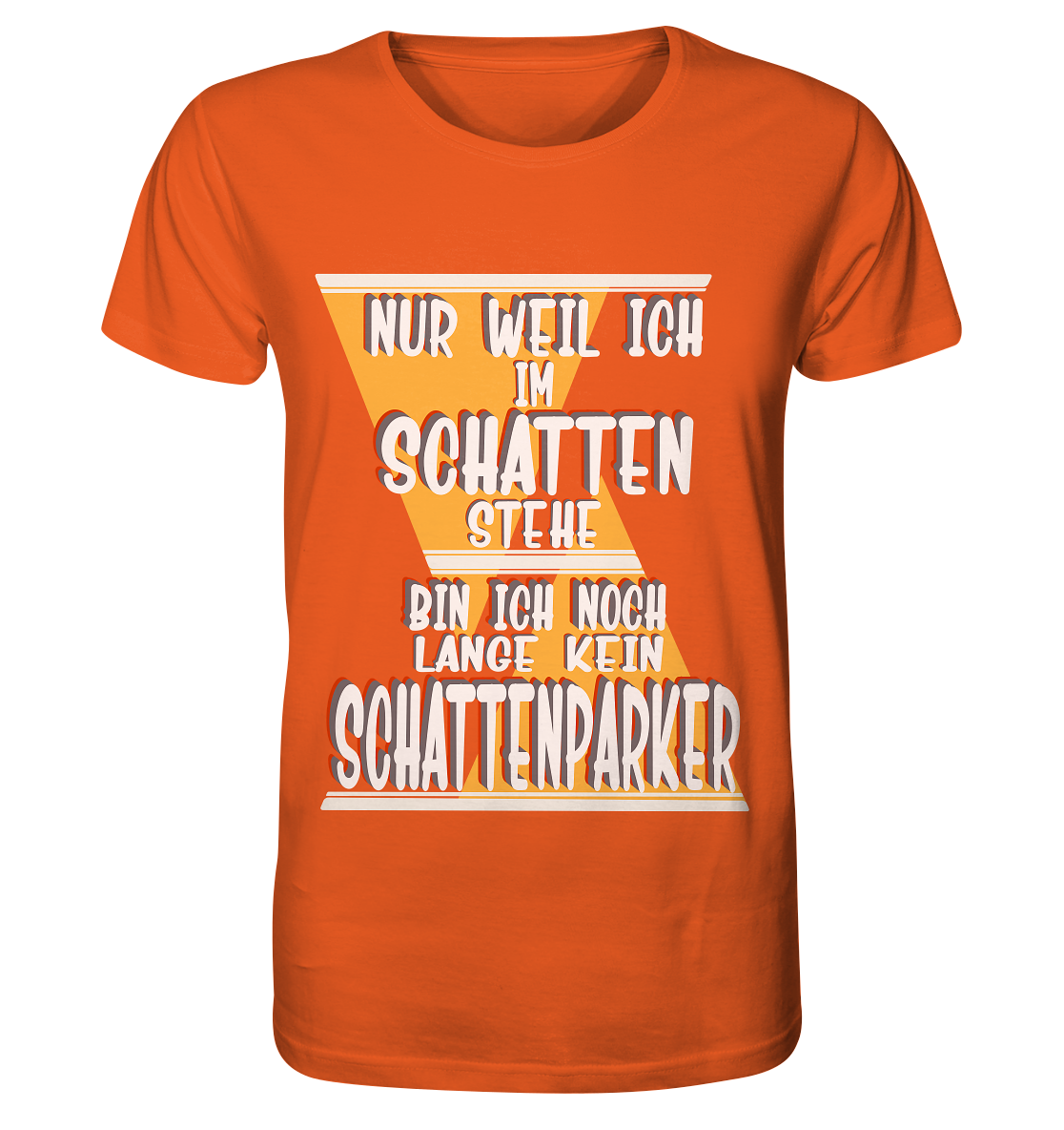 Schattenparker, mein Statement, Helles Design - Organic Shirt