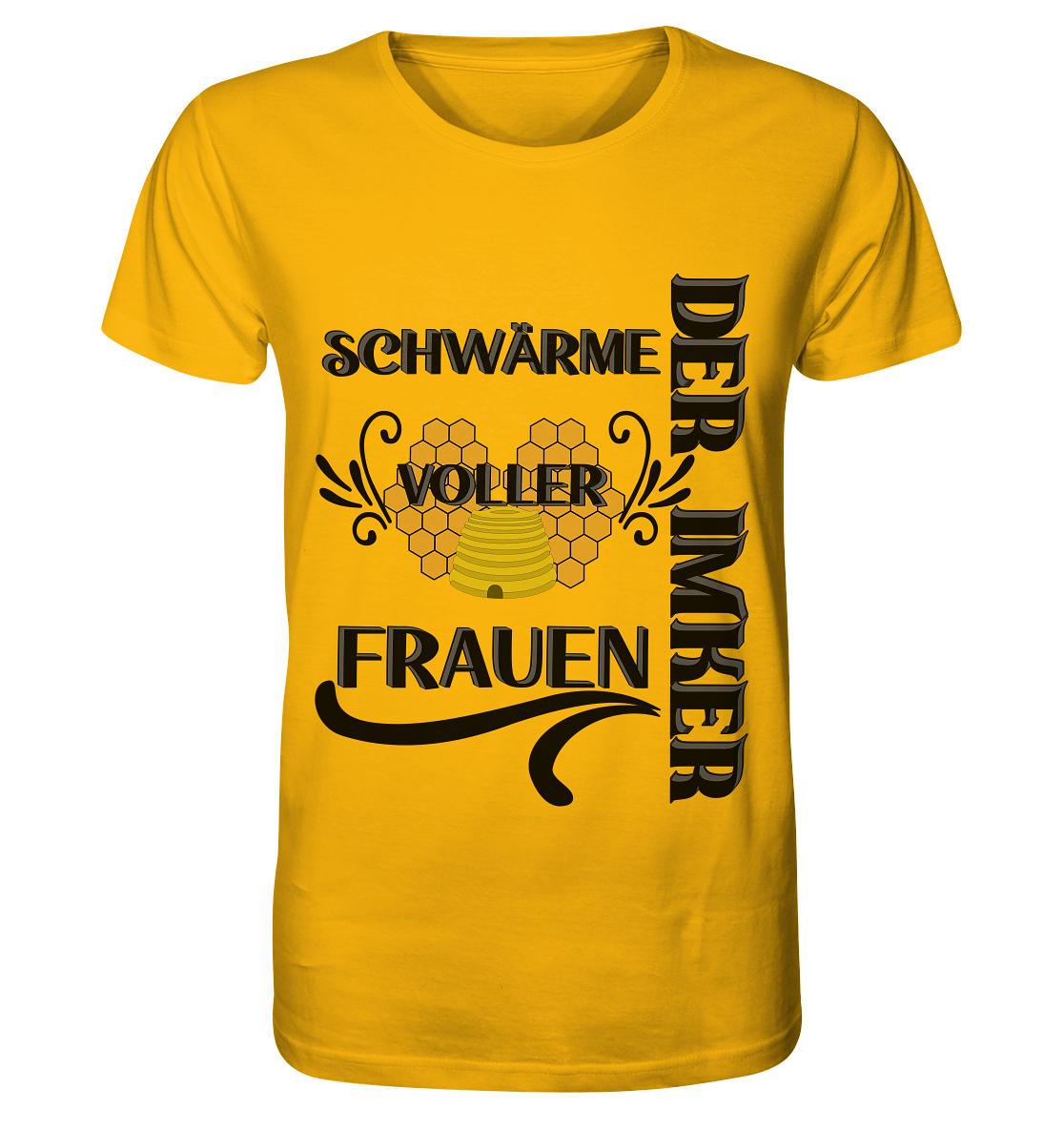 Der Imker, schwärme voller Frauen, Imkerei, Helden, schwarzes Design - Organic Shirt