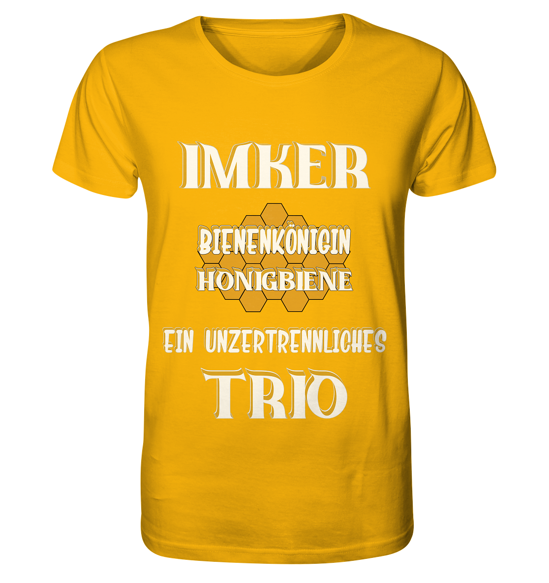 Imker- Bienenkönigin und Honigbiene, einTeam, Pfleger und Schützer von Bienen - Organic Shirt