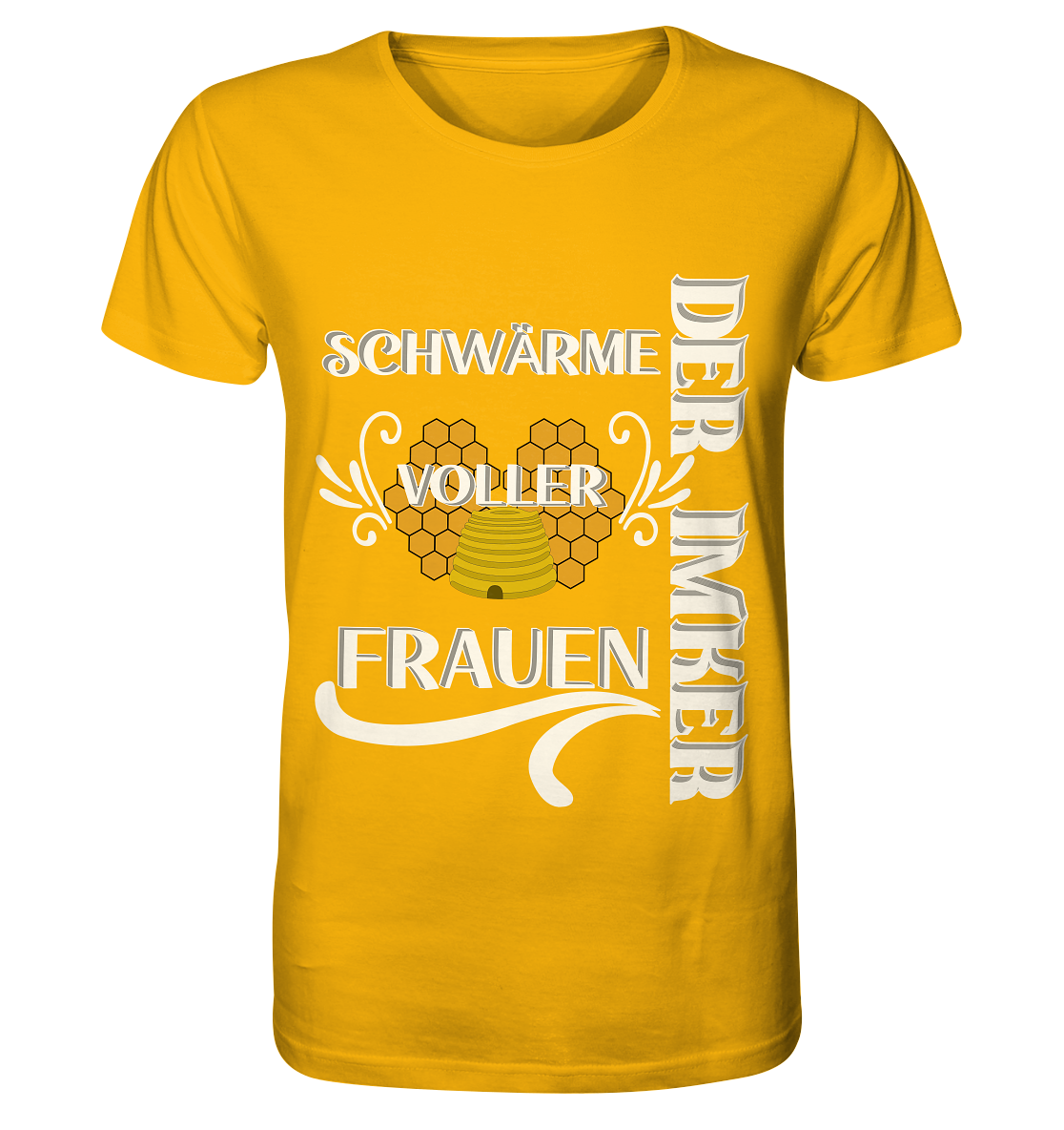 Der Imker, schwärme voller Frauen, Imkerei, Helden, Helles Motiv - Organic Shirt