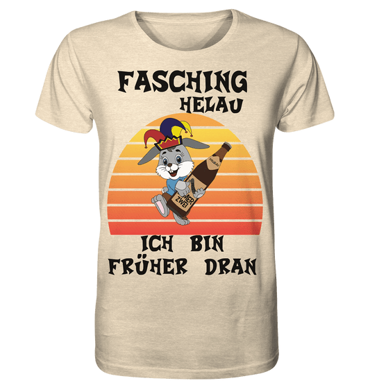 Fasching Helau, Osterhase feiert Karneval, Helau - Organic Shirt