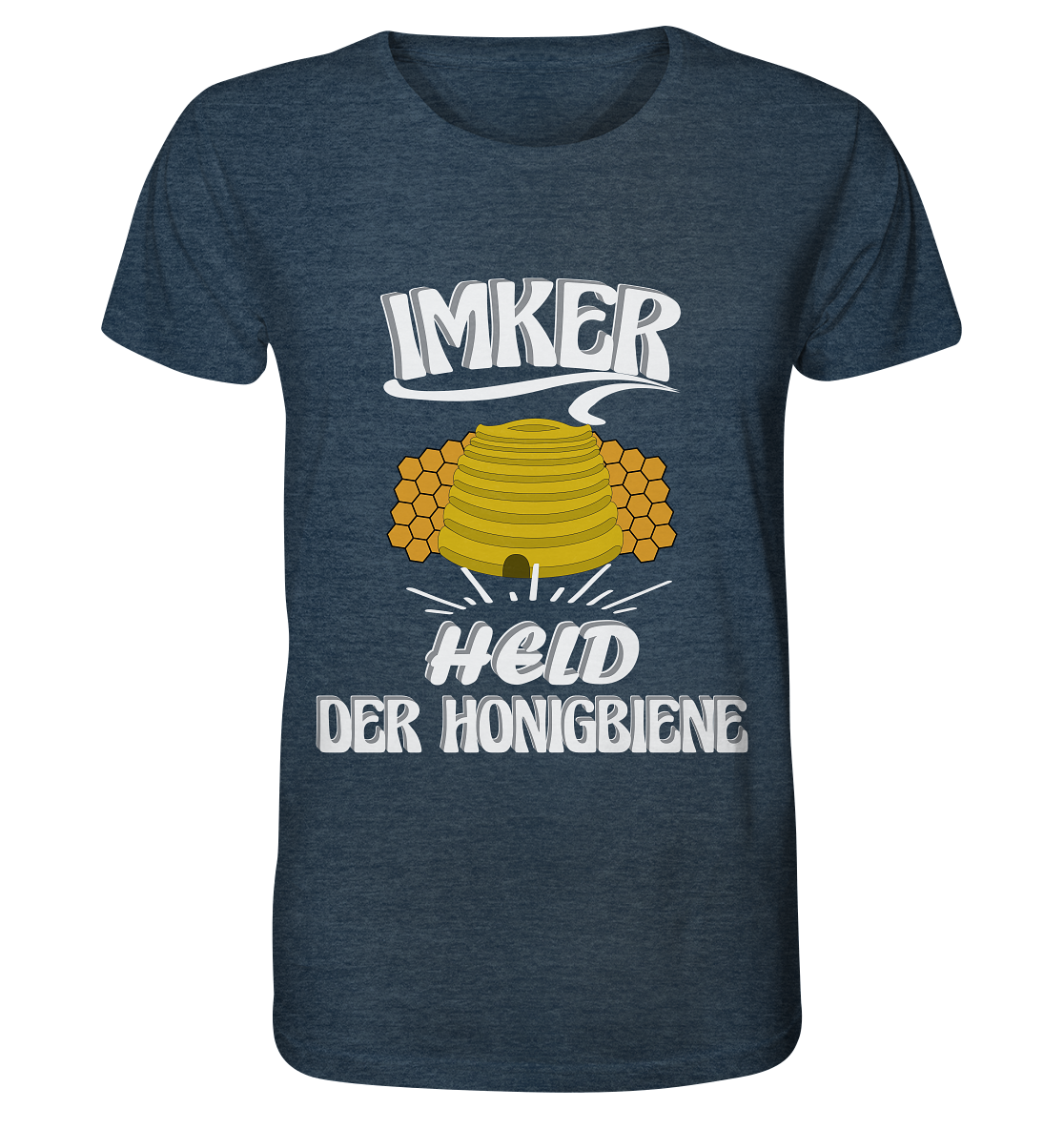 Imker, Bienen, Honig - Eine Magie, Imkerei, Wunder der Natur - Organic Shirt (meliert)