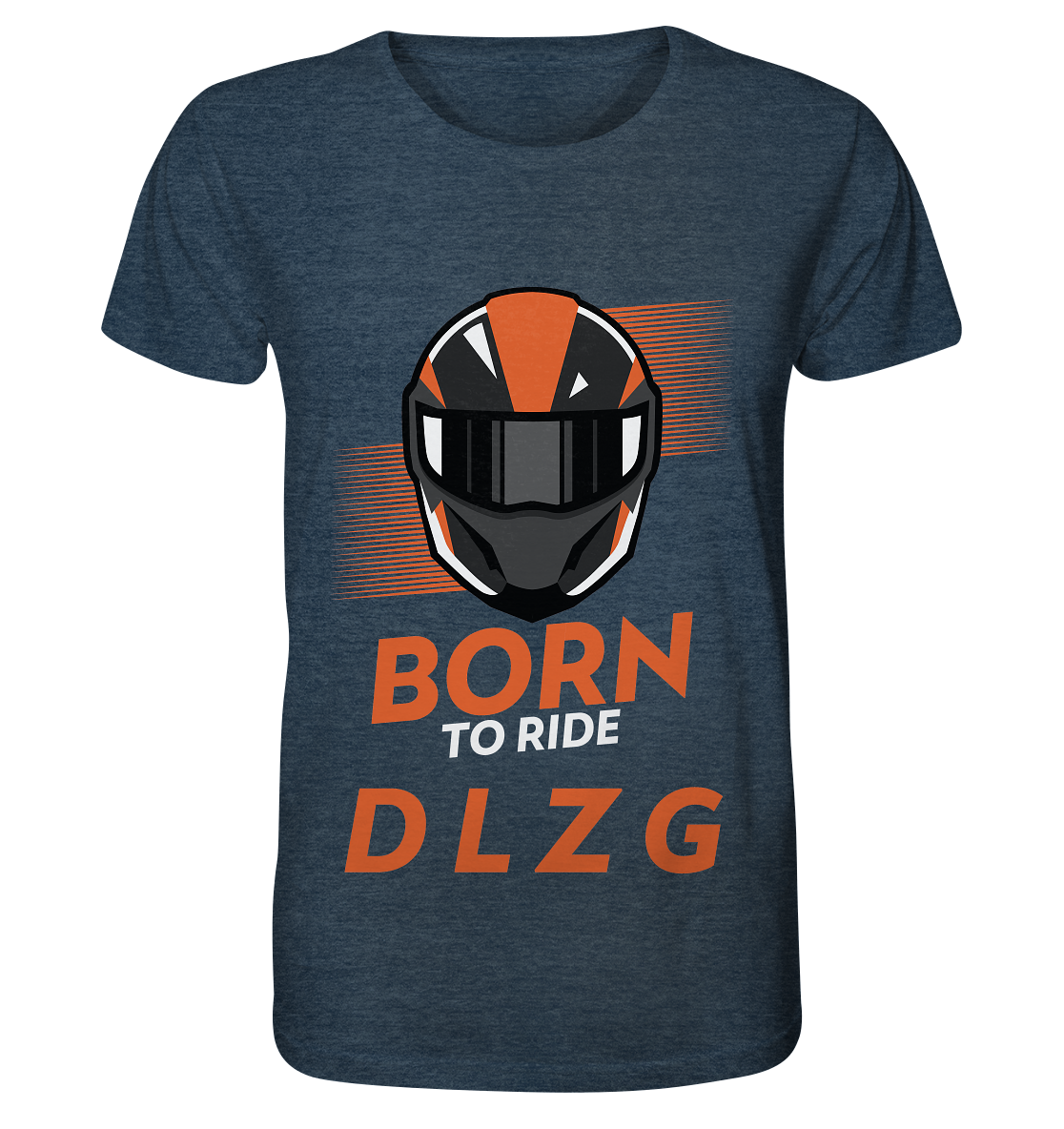 DLzG "Born to Ride" Fun Motiv- Shirt (meliert)