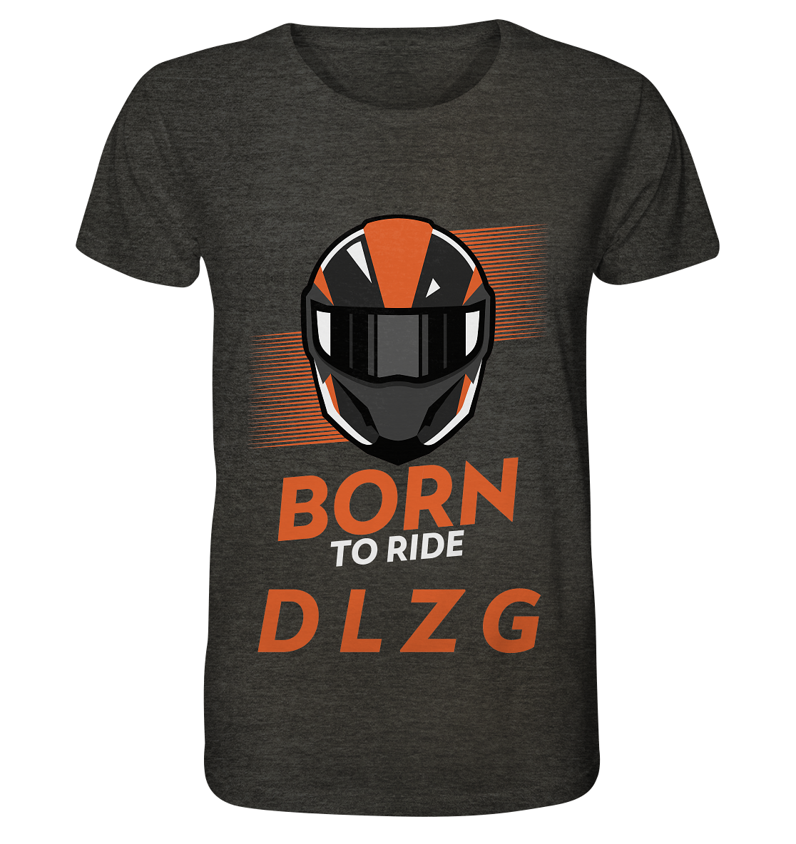 DLzG "Born to Ride" Fun Motiv- Shirt (meliert)