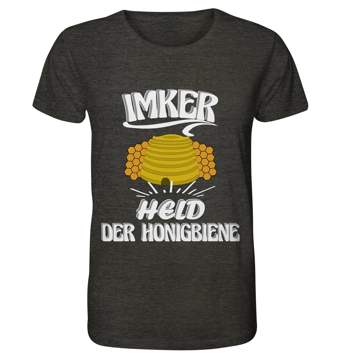 Imker, Bienen, Honig - Eine Magie, Imkerei, Wunder der Natur - Organic Shirt (meliert)