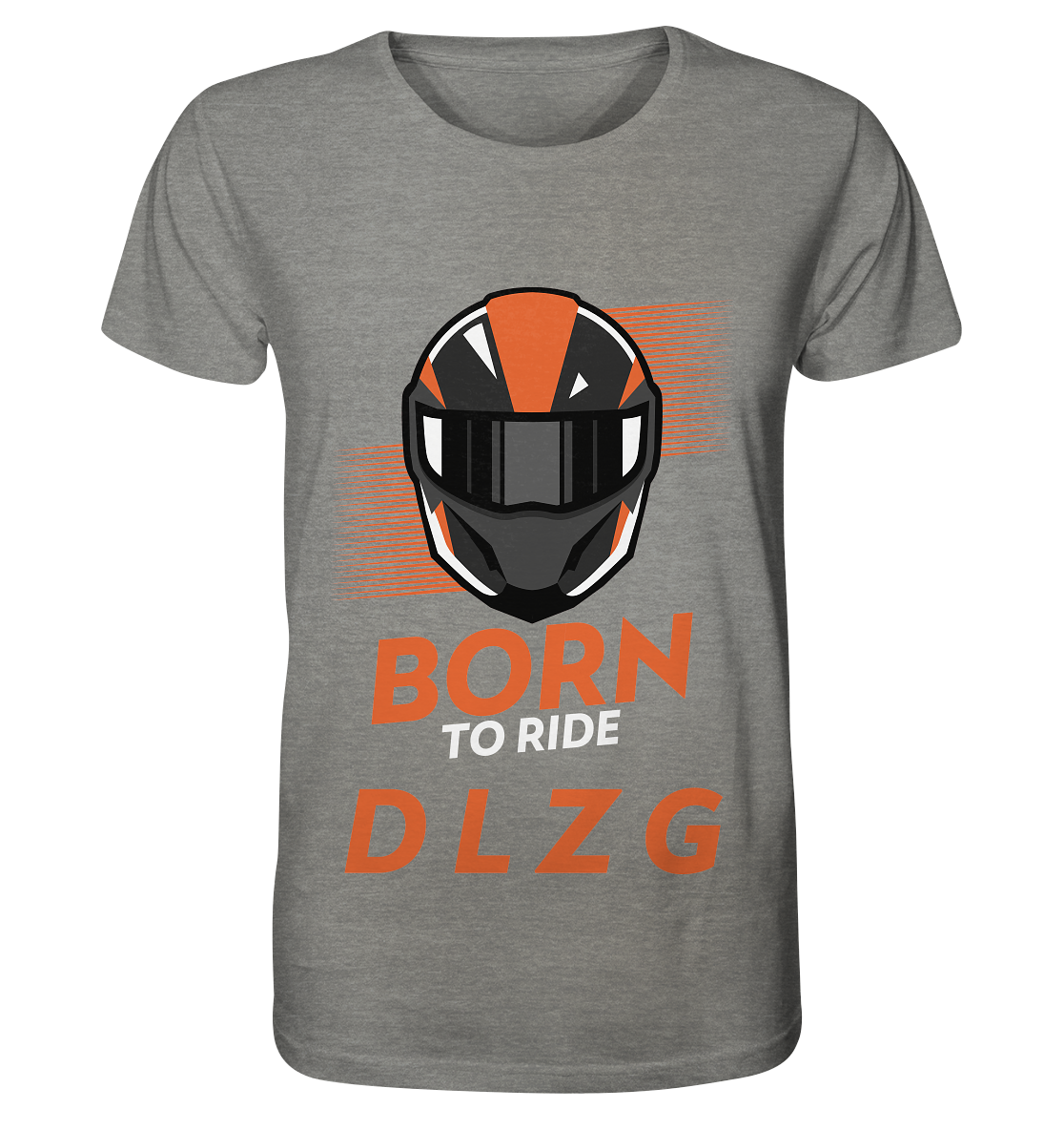 DLzG "Born to Ride" Fun Motiv- Shirt (meliert)