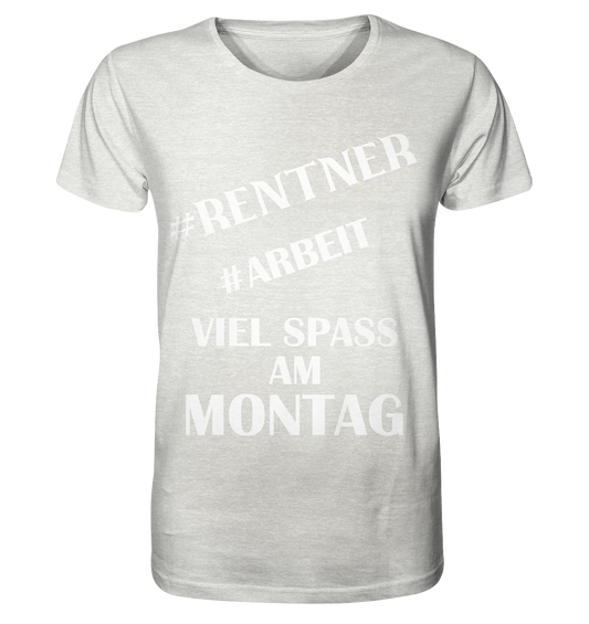 Für Rentner - Organic Shirt (meliert)