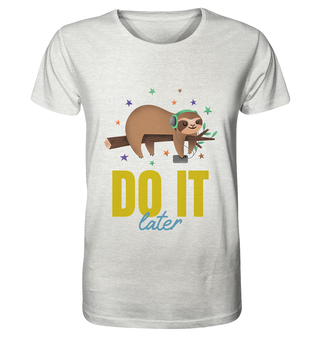 Organic Shirt (meliert)-Streetwear für die ganze Familie, casual fashion -DO IT LATER