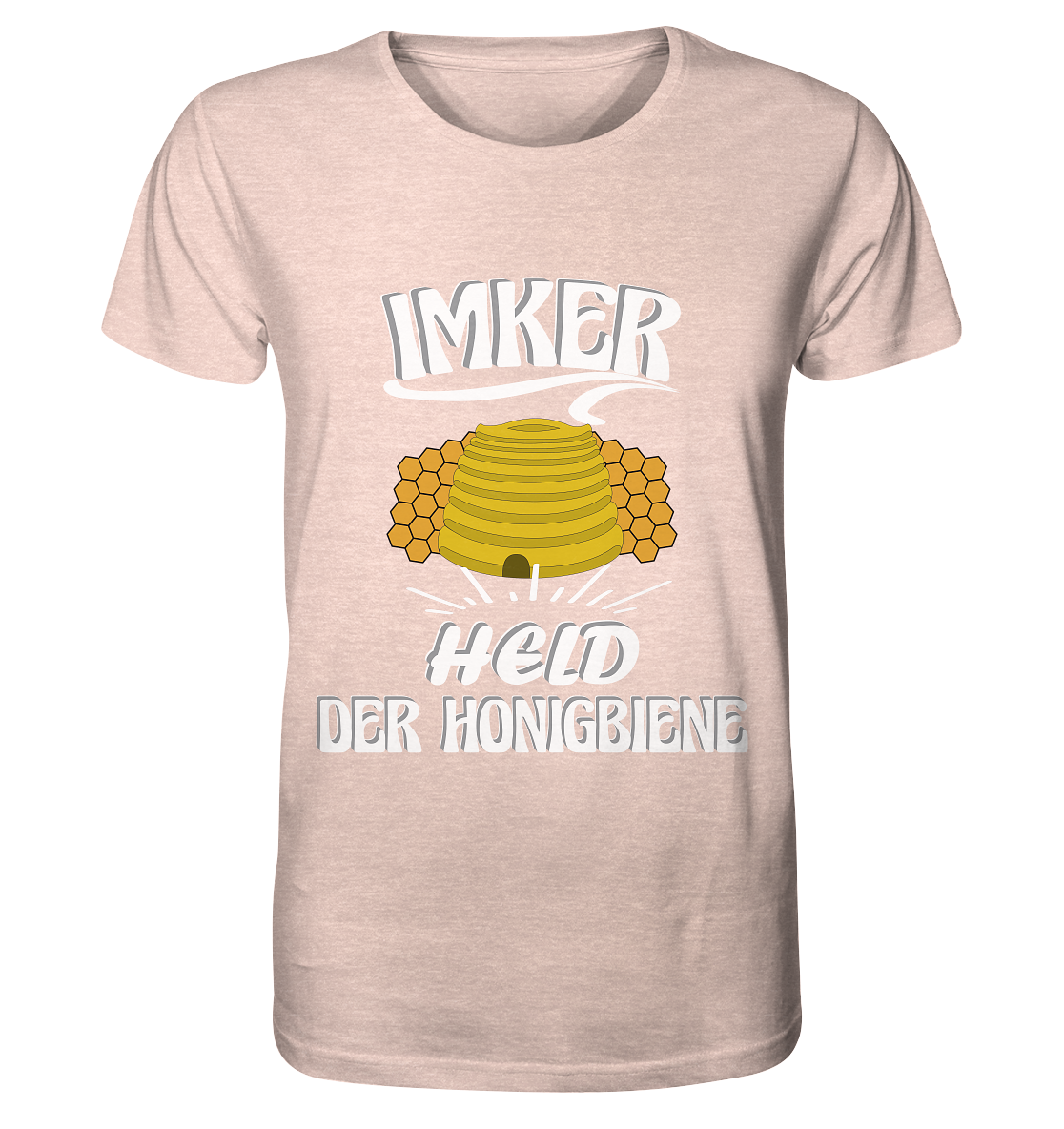 Imker, Bienen, Honig - Eine Magie, Imkerei, Wunder der Natur - Organic Shirt (meliert)