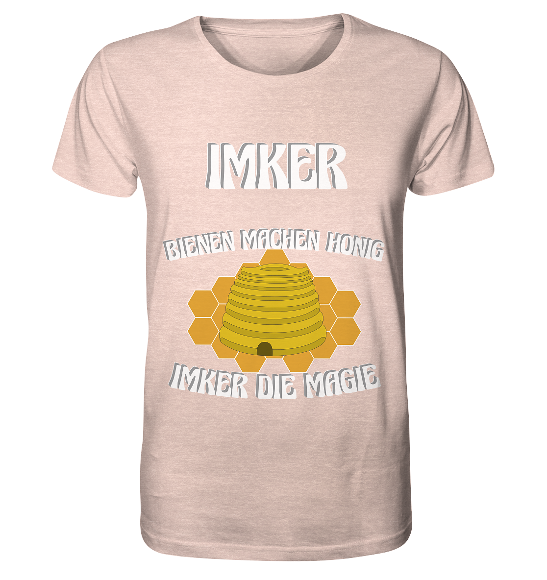 Imker, Bienen, Honig - Eine Magie, Imkerei, Wunder - Organic Shirt (meliert)