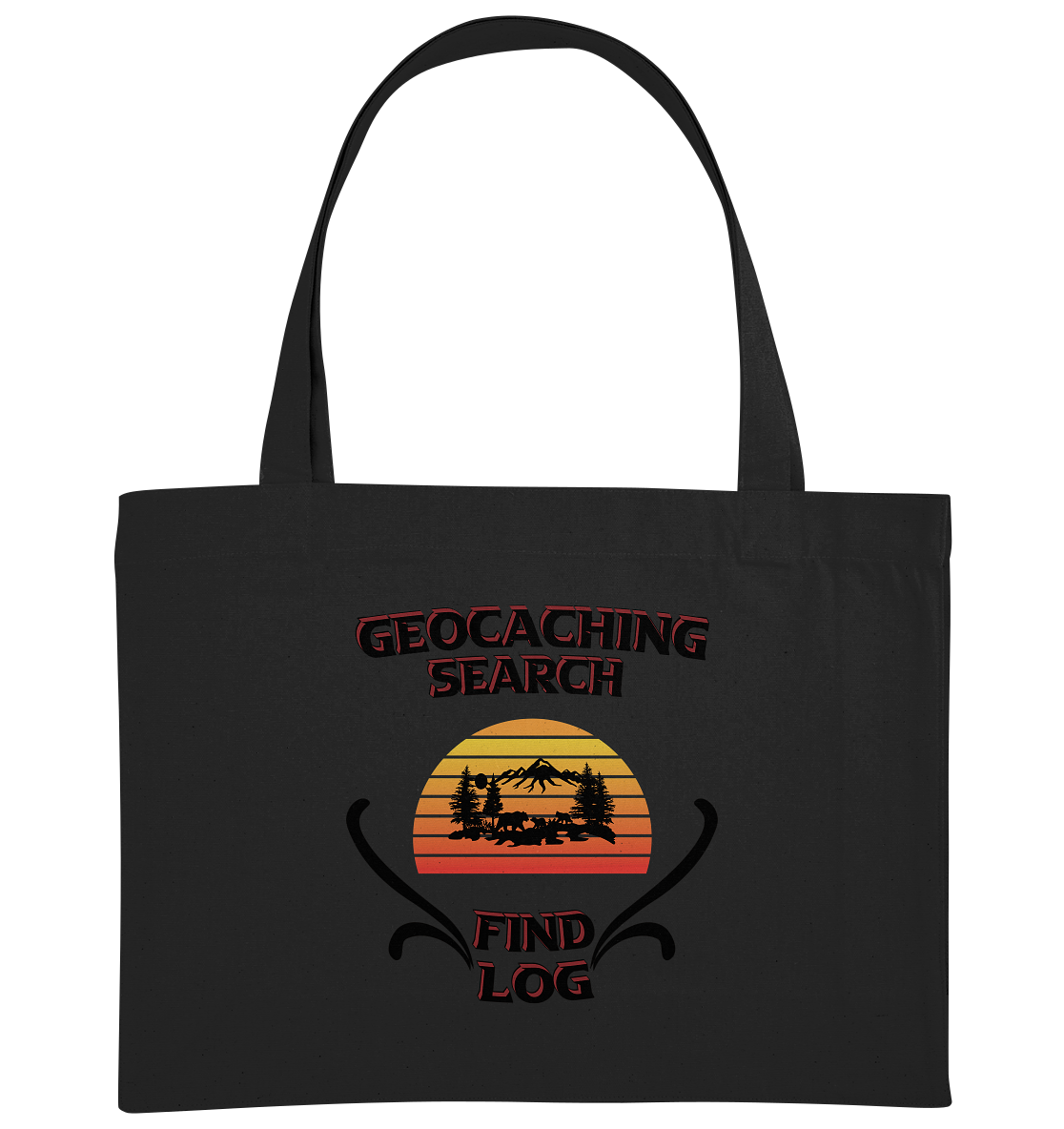 Geocaching, Suchen, Finden und Log, Geocaches - Organic Shopping-Bag