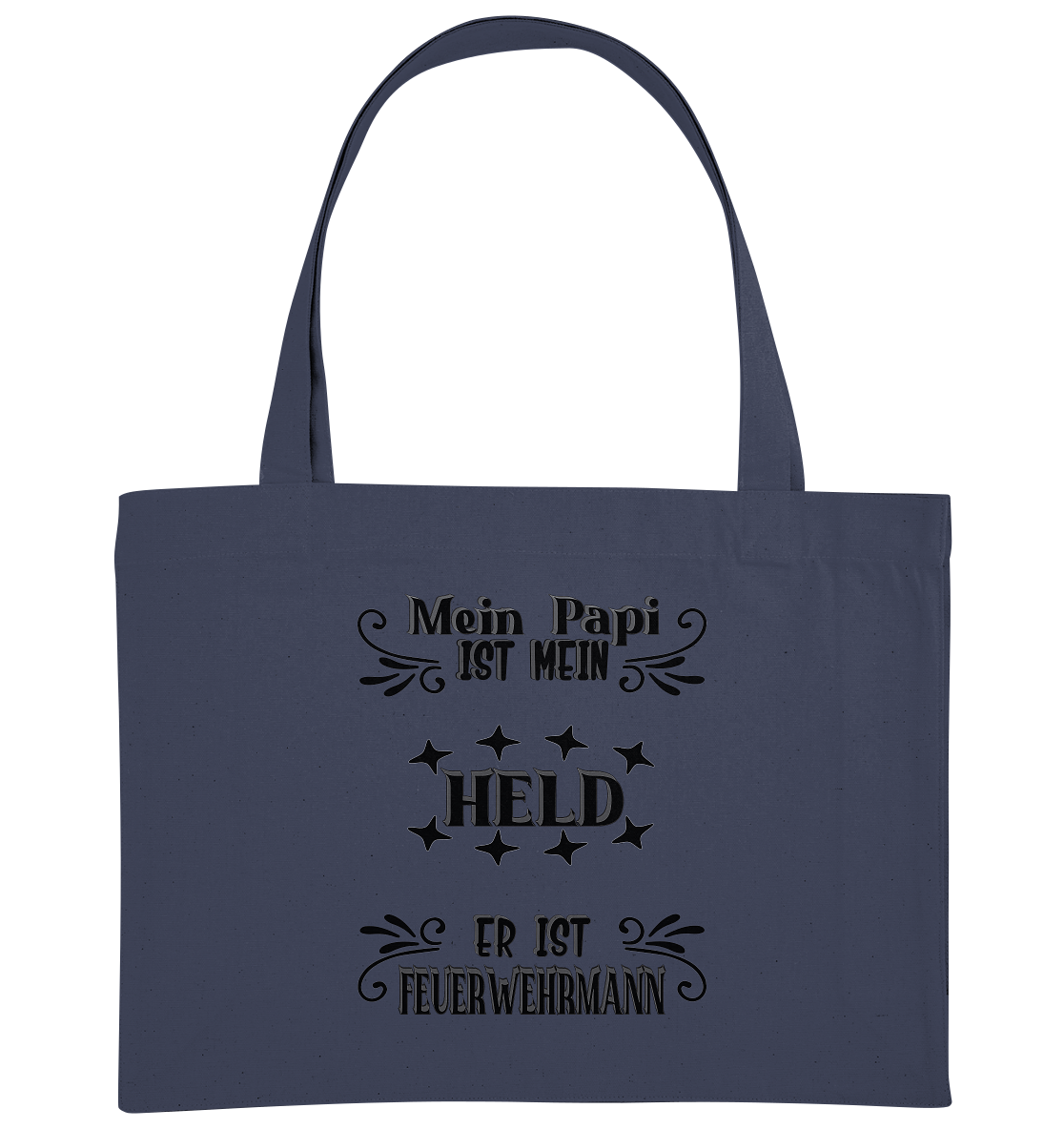 DAS PAPA PROJEKT-MEIN HELD-FEUERWEHRMANN- Organic Shopping-Bag