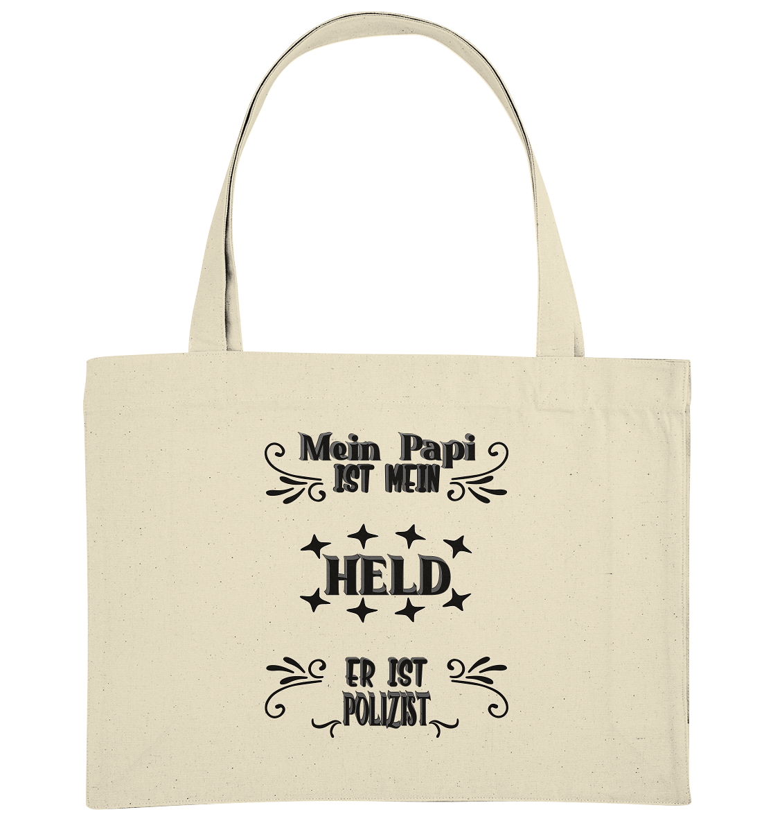 DAS PAPA PROJEKT-MEIN HELD-POLIZIST- Organic Shopping-Bag