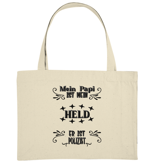 DAS PAPA PROJEKT-MEIN HELD-POLIZIST- Organic Shopping-Bag