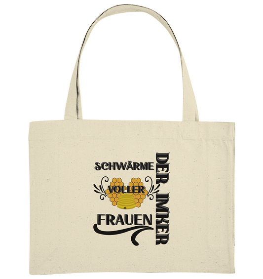 Der Imker, schwärme voller Frauen, Imkerei, Helden, schwarzes Design - Organic Shopping-Bag