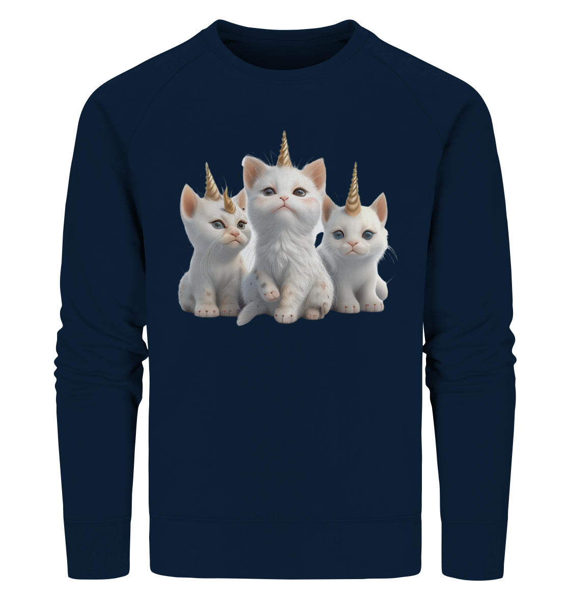 Einhorn-Katzen - Organic Sweatshirt